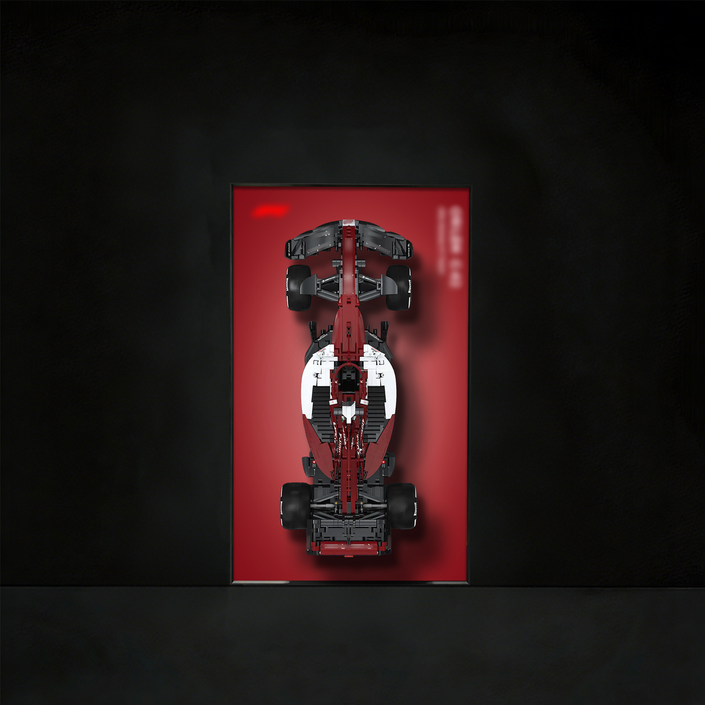 Premium Wall Display Frame Compatible with CaDA Alfa Romeo F1 Team ORLEN C42 (C64005W)