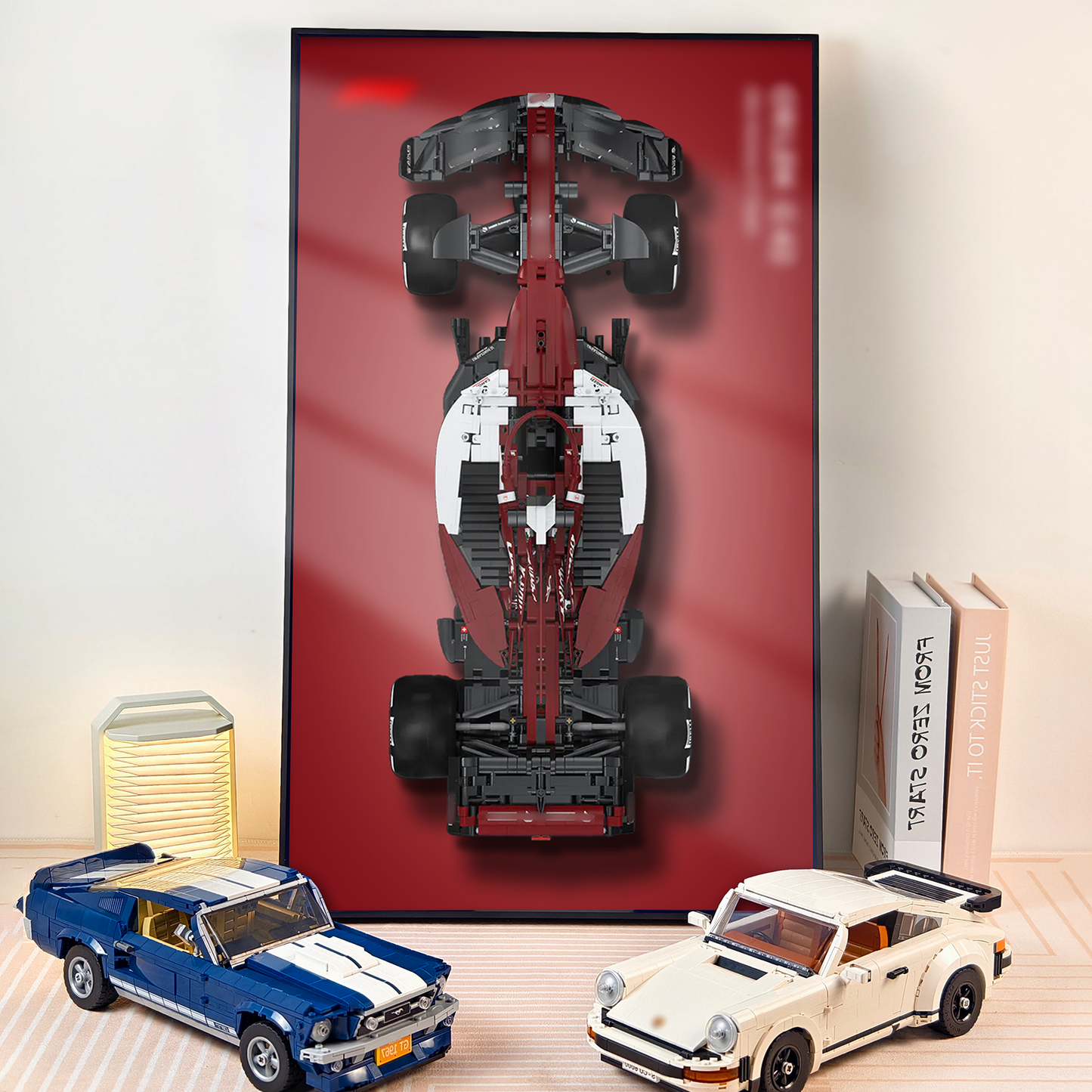 Premium Wall Display Frame Compatible with CaDA Alfa Romeo F1 Team ORLEN C42 (C64005W)