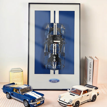 Premium Wall-Mounted Display Frame Compatible with LEGO® Technic™ Ford GT 42154