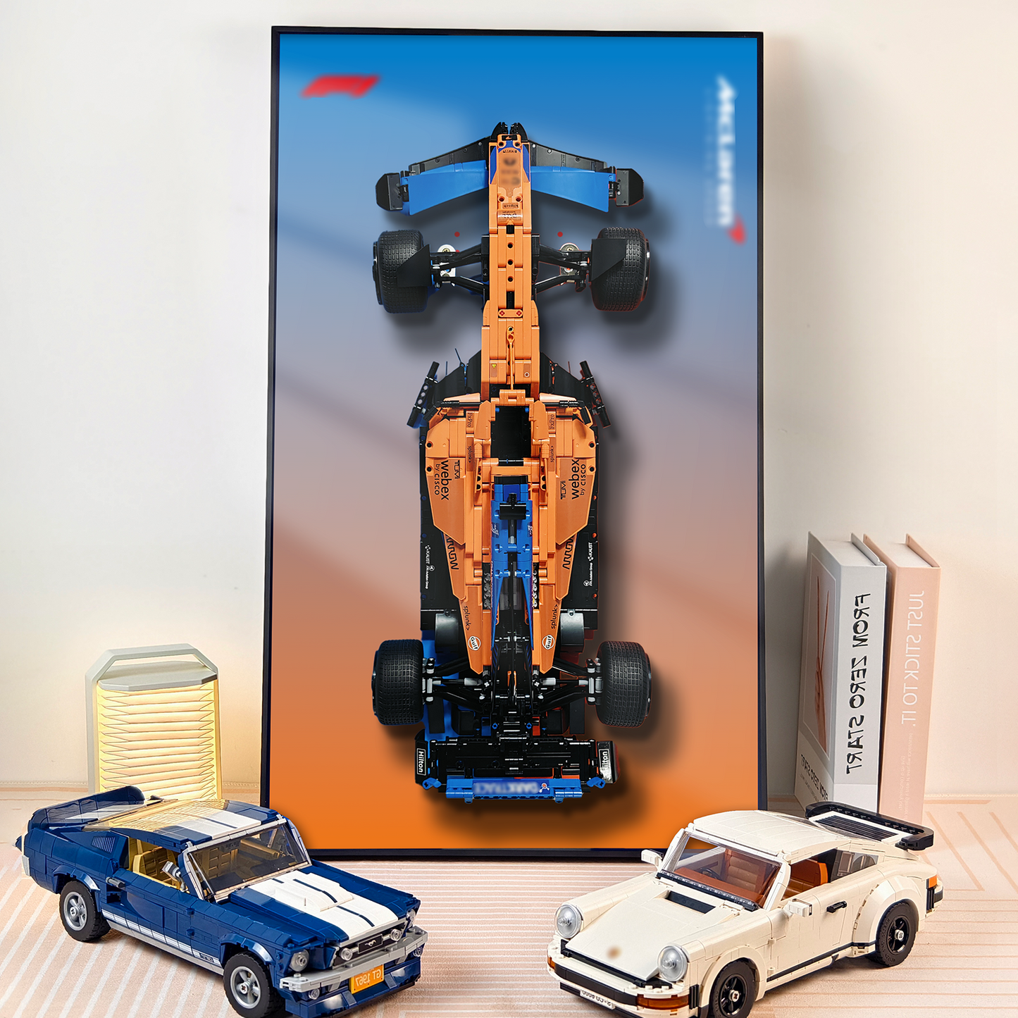 Premium Wall Display Frame Compatible with LEGO® Technic™ McLaren Formula 1™ Race Car 42141