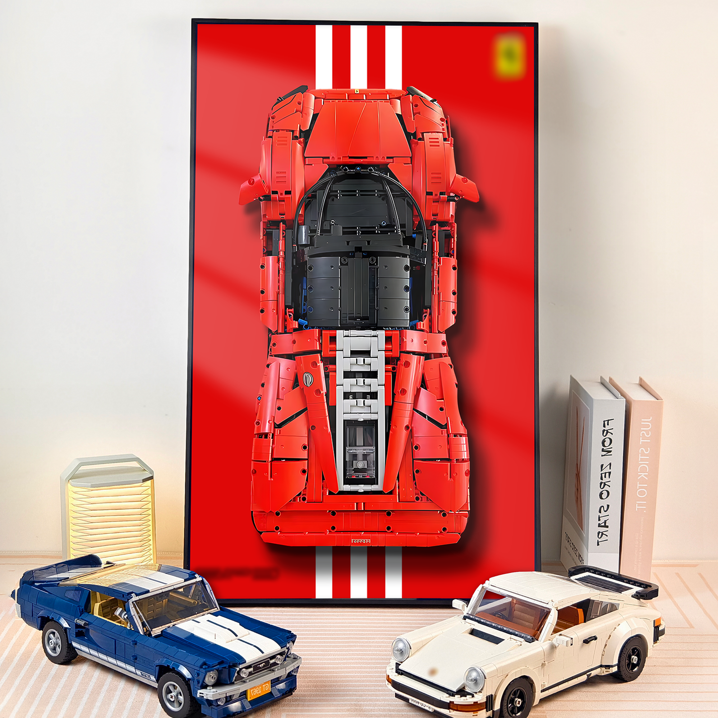 Premium Wall Display Frame Compatible with LEGO® Technic™ Ferrari Daytona SP3 42143