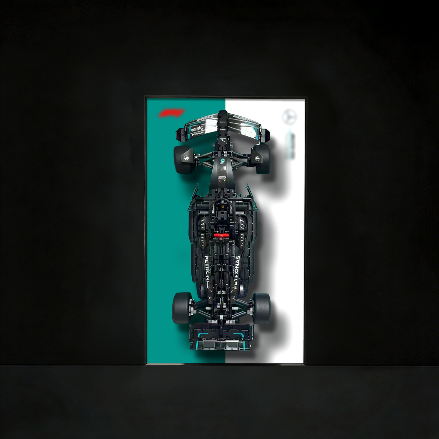 Premium Wall Display Frame Compatible with LEGO® Technic™ Mercedes-AMG F1 W14 E Performance 42171