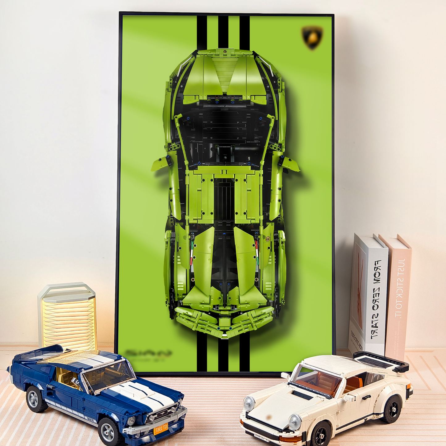Premium Wall Display Frame Compatible with LEGO® Technic™ Lamborghini Sián FKP 37 42115
