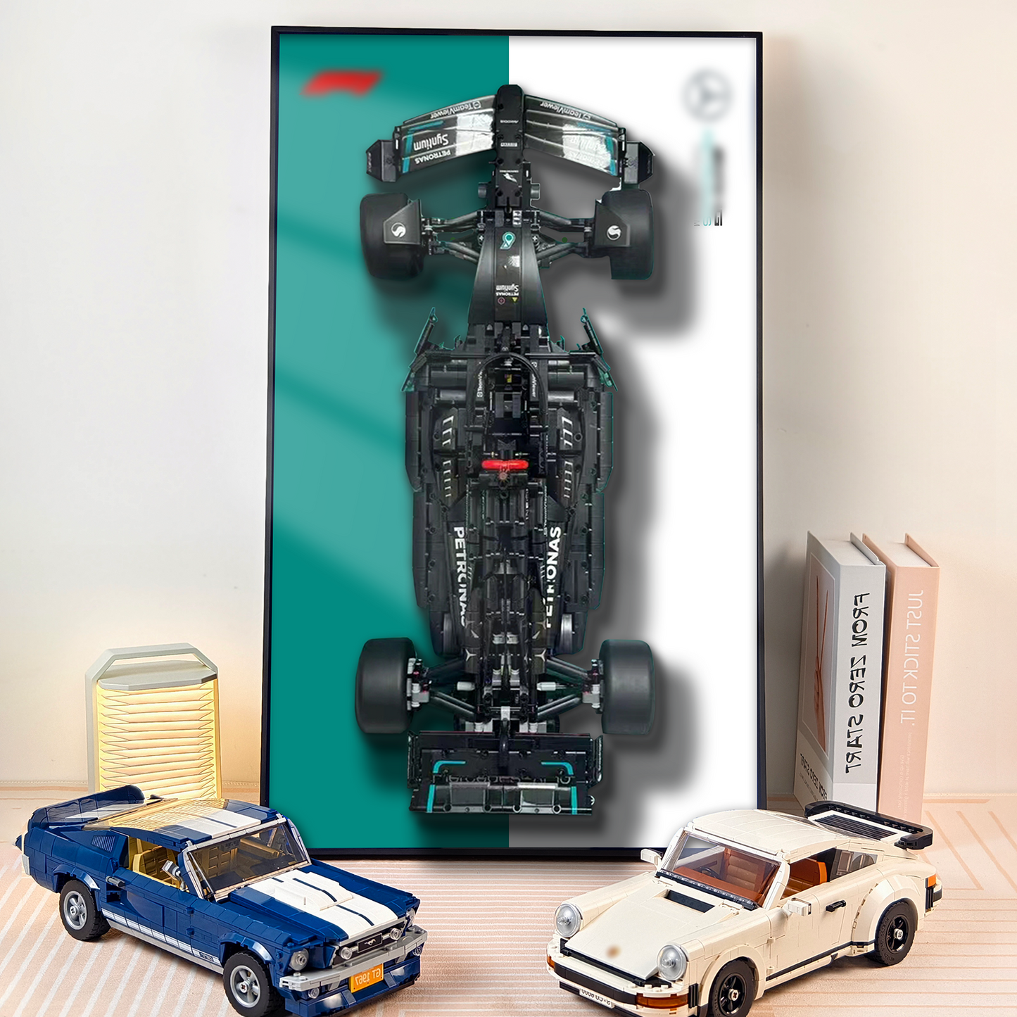 Premium Wall Display Frame Compatible with LEGO® Technic™ Mercedes-AMG F1 W14 E Performance 42171