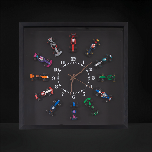 Premium Wall Display Frame Compatible with LEGO® Minifigures Series 26 F1® Collectible Race Cars 71049