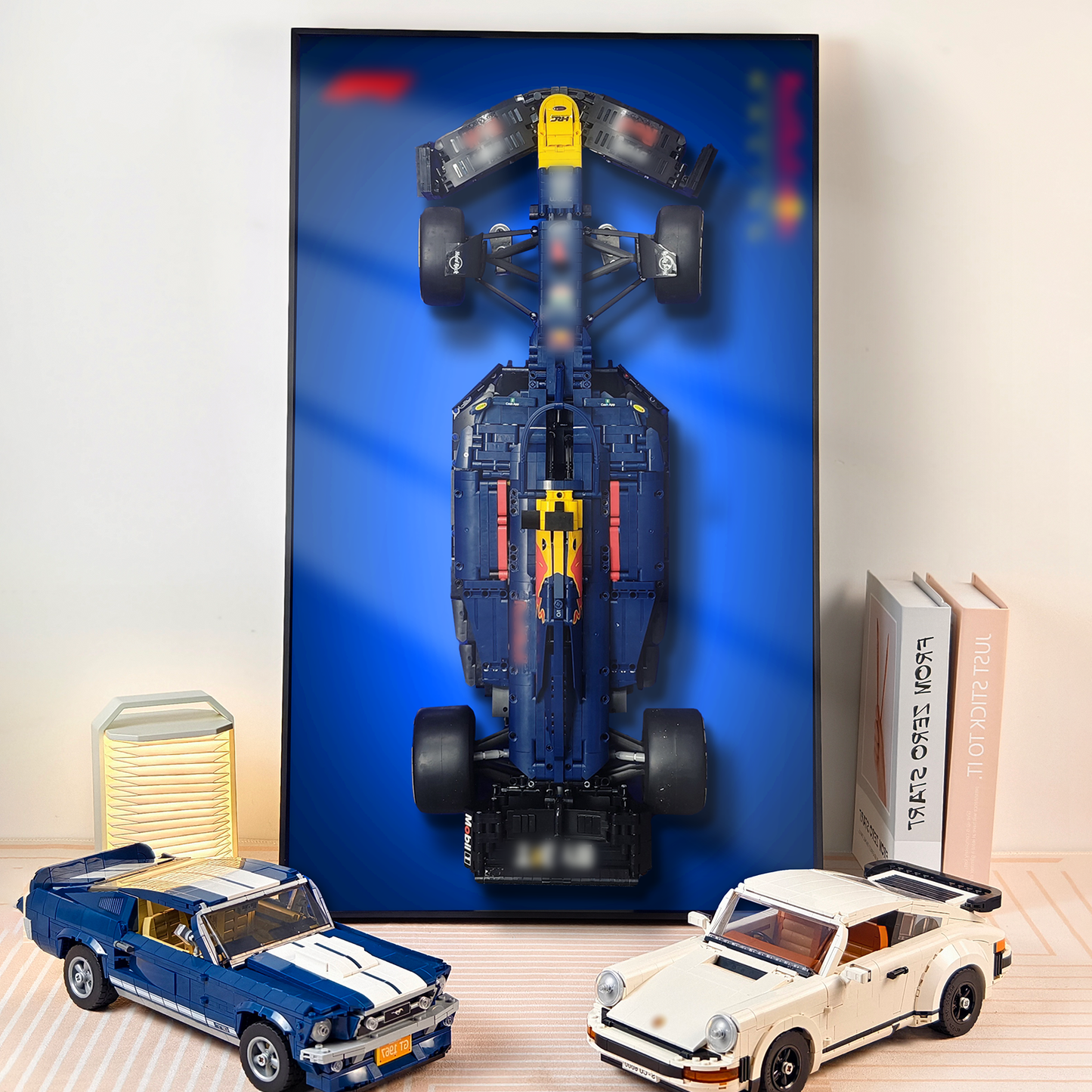 Premium Wall Display Frame Compatible with LEGO Oracle Red Bull Racing RB20 F1 Car 42206