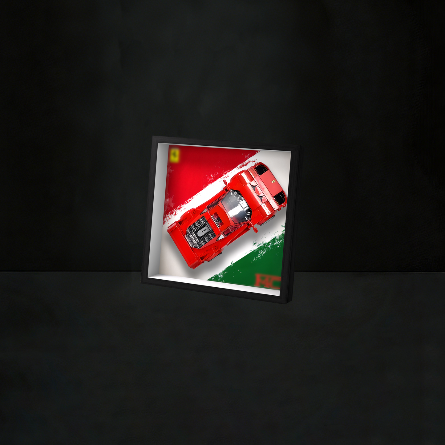 Premium Aluminum Alloy Wall Display Frame Compatible with LEGO® Speed Champions 76934