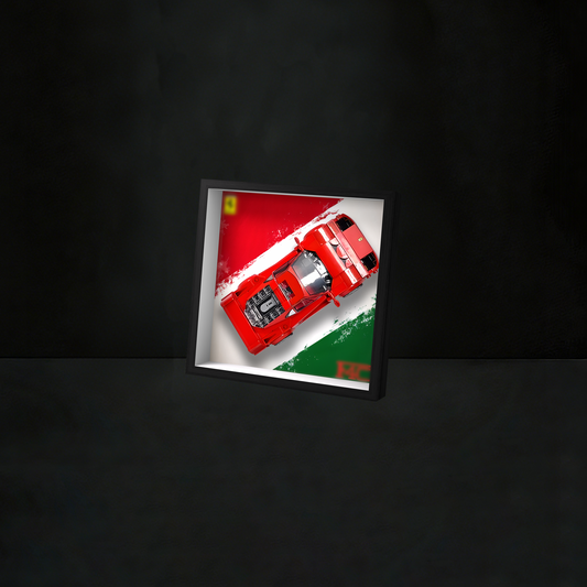 Premium Aluminum Alloy Wall Display Frame Compatible with LEGO® Speed Champions 76934