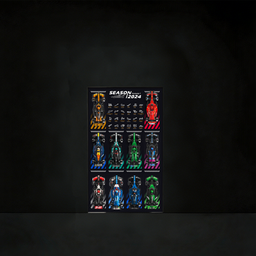 Premium 10-in-1 F1 Wall Display Frame Compatible with LEGO® Speed Champions