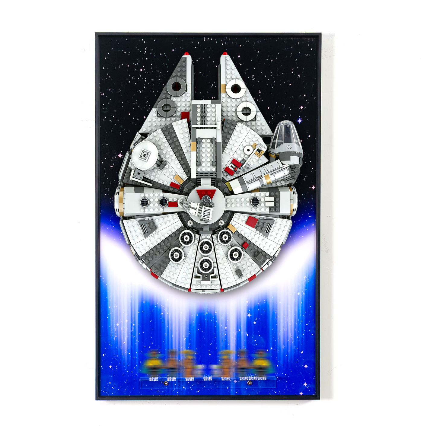 Premium Wall Display Frame Compatible with LEGO® Star Wars™ Millennium Falcon™ 75257