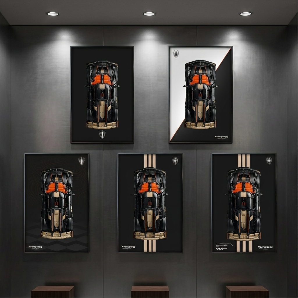 Premium Custom Display Frame for LEGO Technic 42232 Koenigsegg Sadair's Spear