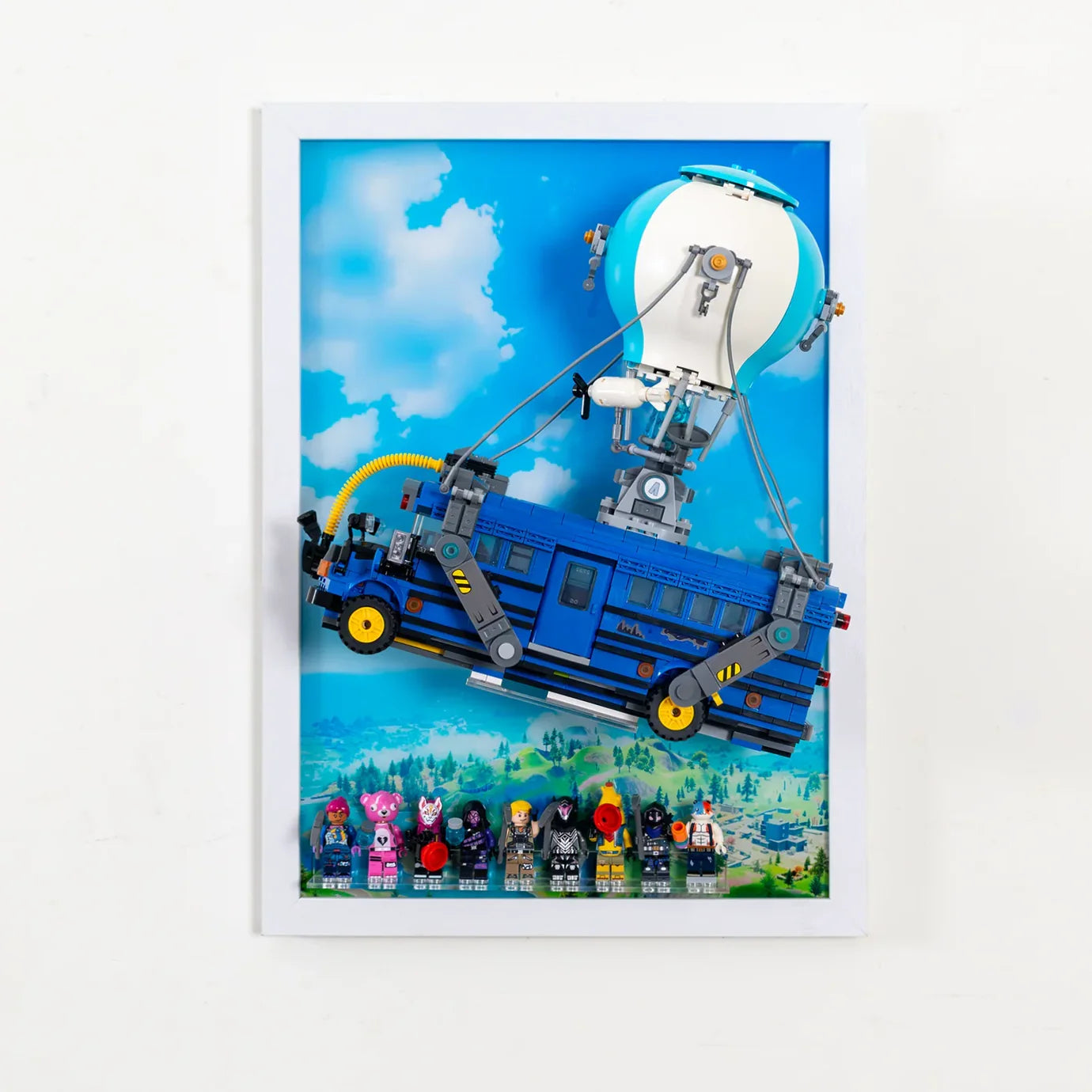 Premium Wall Display Frame for LEGO® 77073 Fortnite Battle Bus