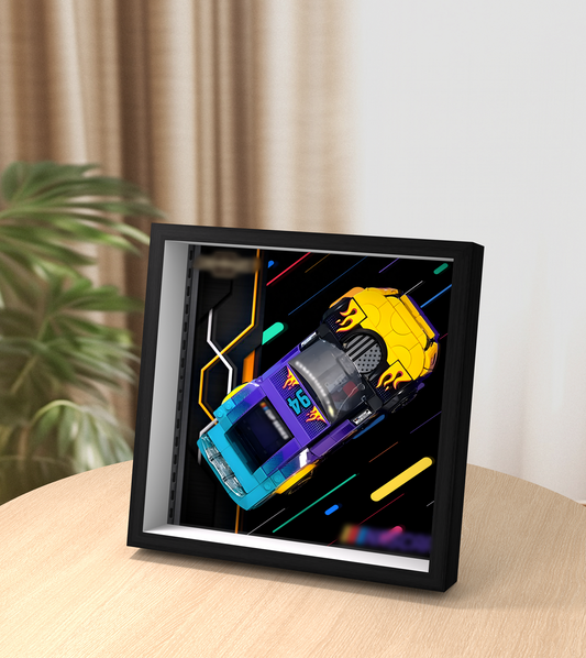Premium Wall Display Frame Compatible with LEGO® Speed Champions 76935