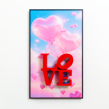 Premium Wall Display Frame Compatible with LEGO® Art LOVE 31214