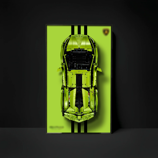 Premium Wall Display Frame Compatible with LEGO® Technic™ Lamborghini Sián FKP 37 42115