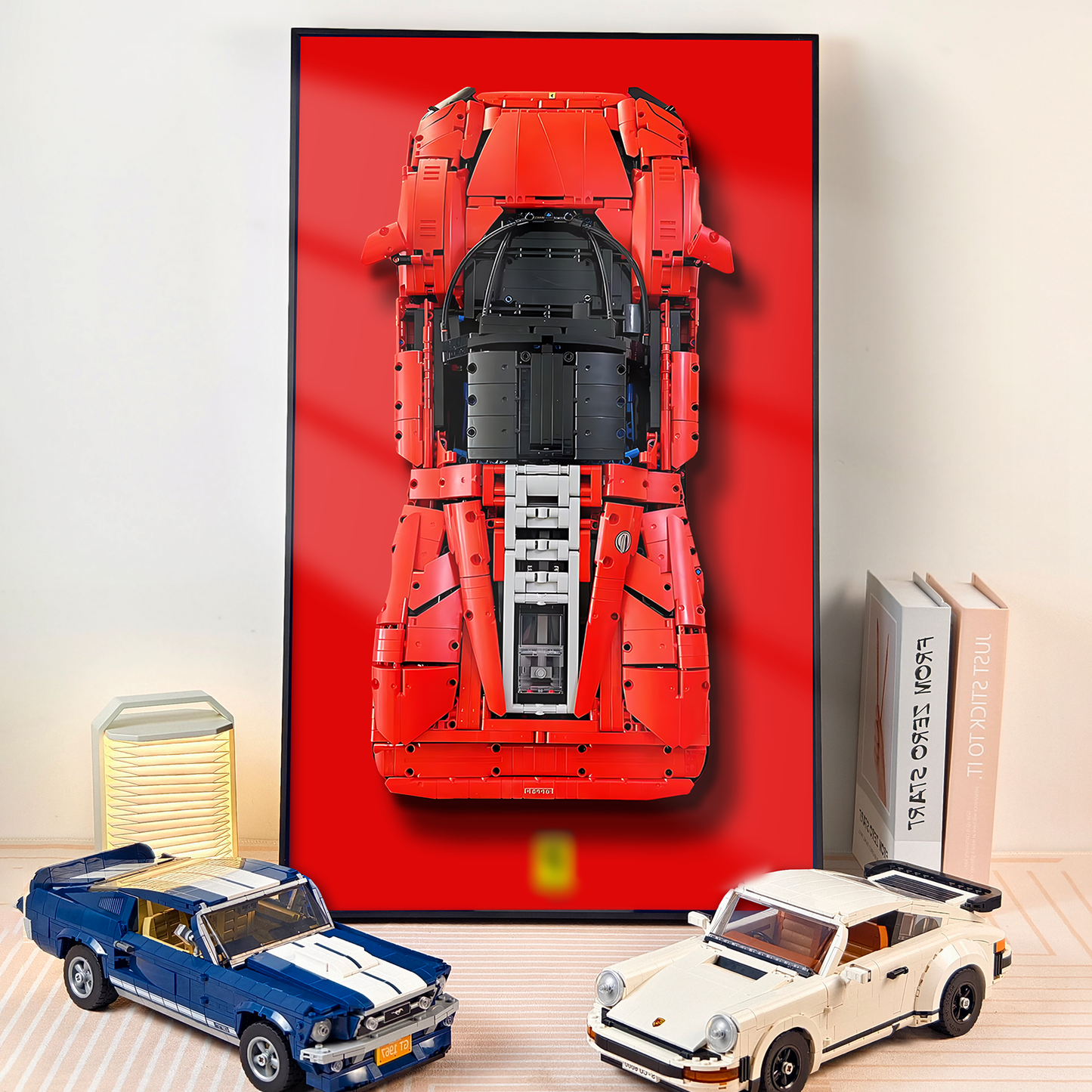 Premium Wall Display Frame Compatible with LEGO® Technic™ Ferrari Daytona SP3 42143