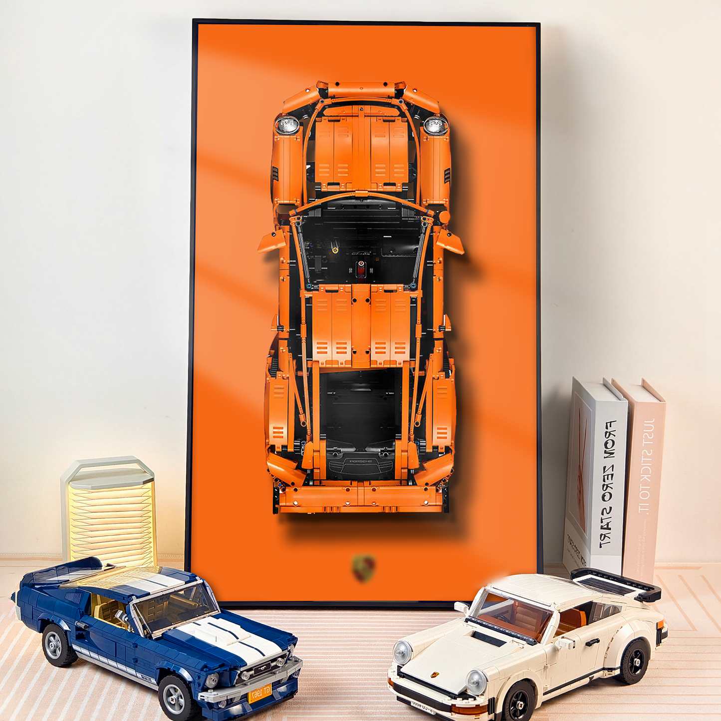 Premium Wall Display Frame Compatible with LEGO® Technic™ Porsche 911 RSR 42056