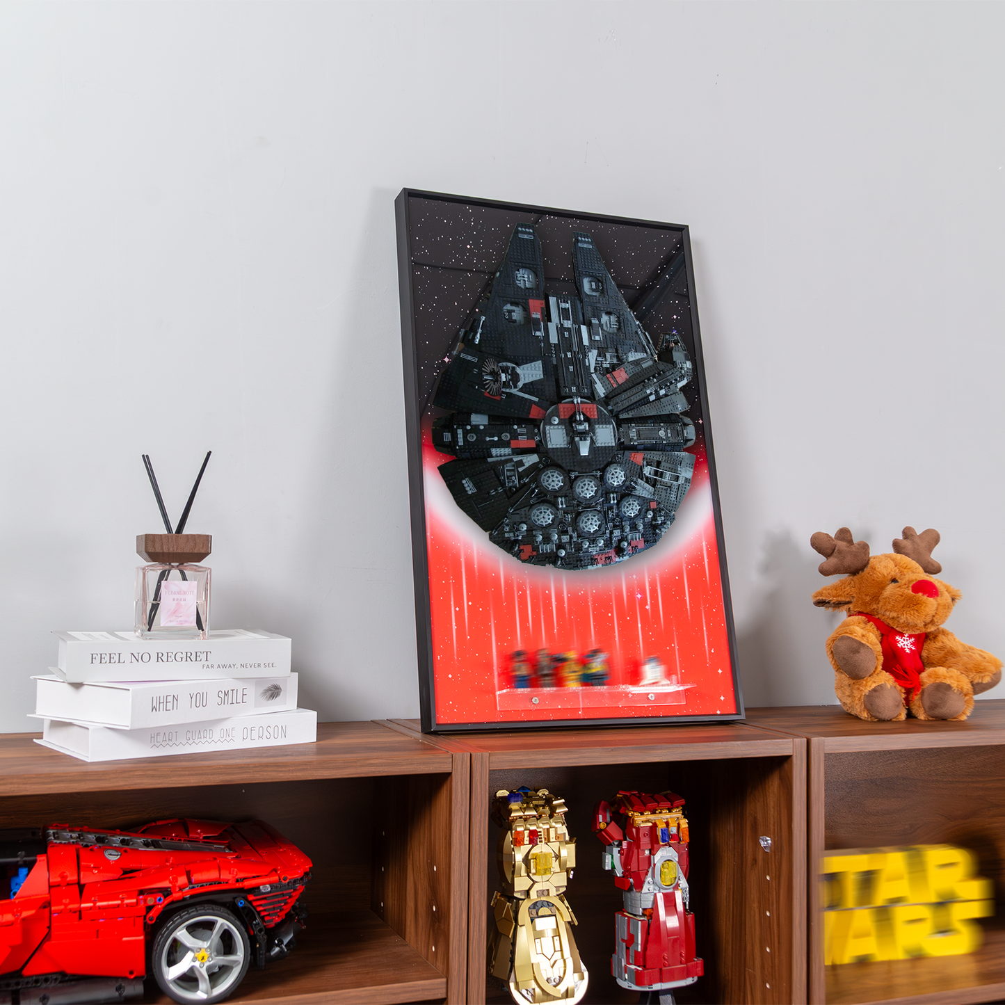Premium Wall Display Frame Compatible with LEGO® Star Wars™ Rebuild the Galaxy: The Dark Falcon 75389