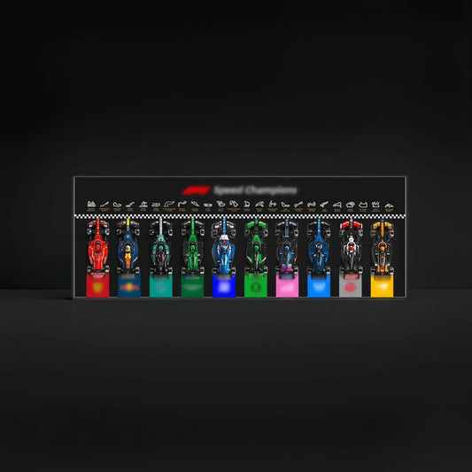 Premium Wall-Mounted Display Frame Compatible with LEGO® Speed Champions F1 Series (1:32 Scale)