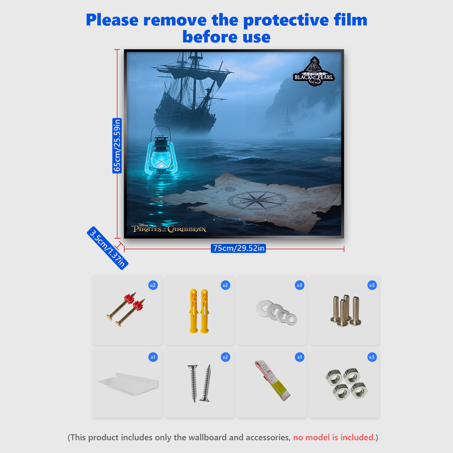 Premium Wall Display Frame Compatible with LEGO® Icons The Black Pearl Collector’s 10365