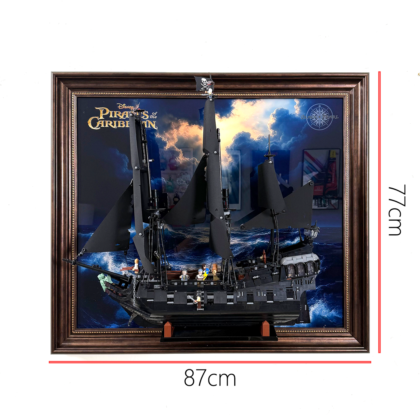 Premium Wall Display Frame Compatible with LEGO® Icons The Black Pearl Collector’s 10365