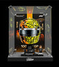 Vitrine en acrylique de qualité supérieure pour casque LEGO® 43023 Lando Norris | Fond McLaren F1 personnalisé | Boîte d'exposition transparente à 98 %