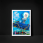 Premium Wall Display Frame for LEGO® 77073 Fortnite Battle Bus