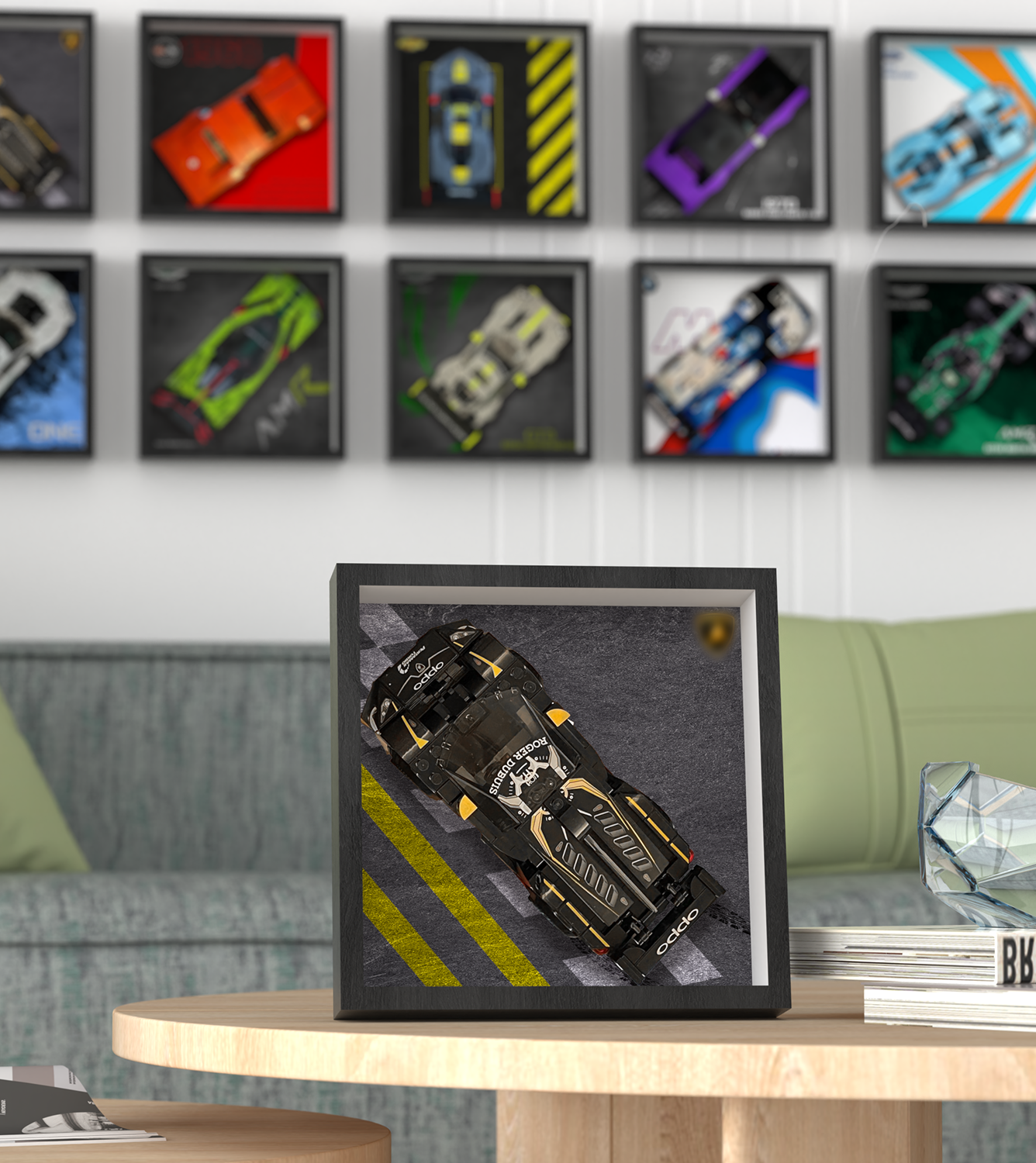 Premium Wall Display Frame Compatible with LEGO® Speed Champions 76899