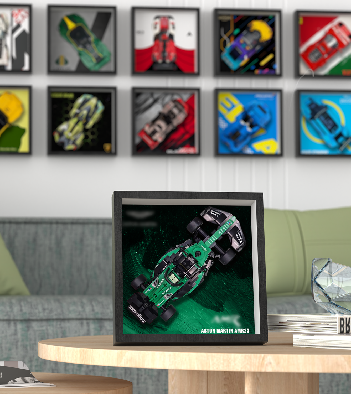 Premium Wall Display Frame Compatible with LEGO® Speed Champions 76925