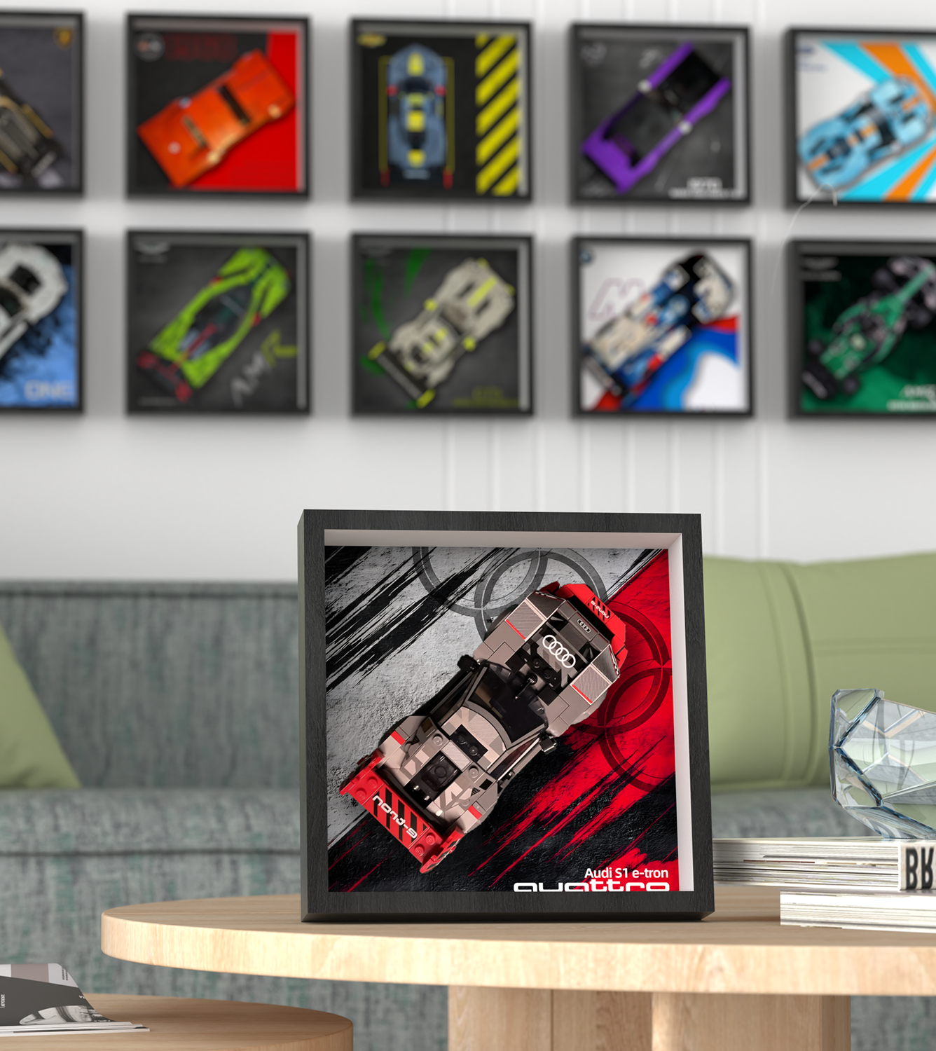 Premium Wall Display Frame Compatible with LEGO® Speed Champions 76921