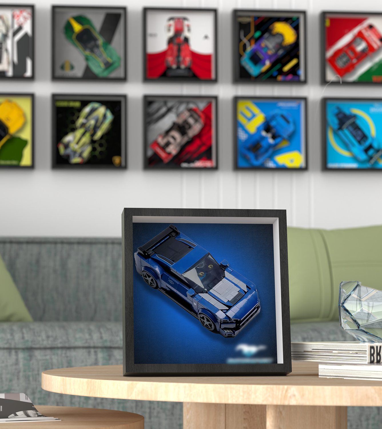 Premium Wall Display Frame Compatible with LEGO® Speed Champions 76920