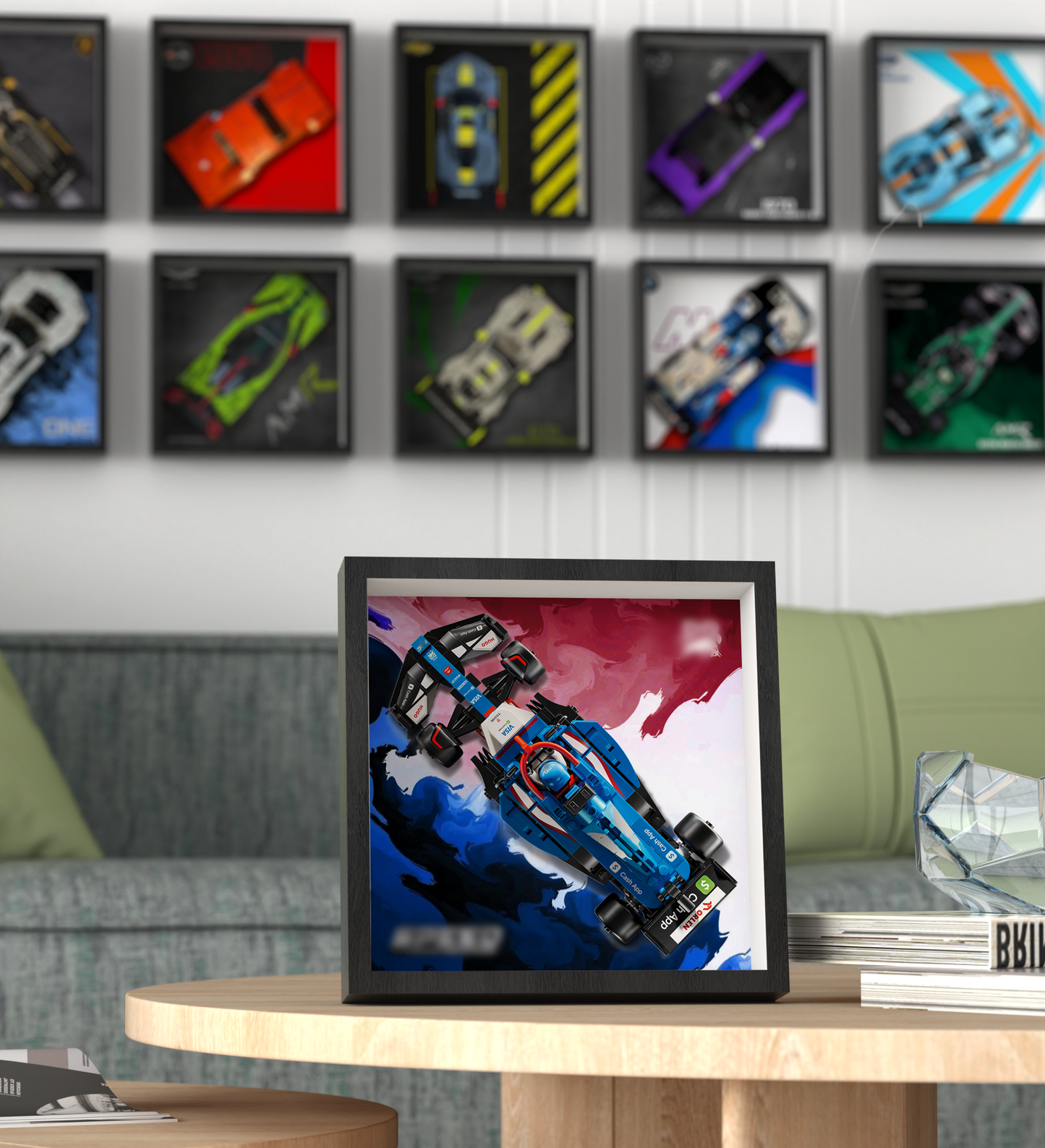 Premium Wall Display Frame Compatible with LEGO® Speed Champions 77246
