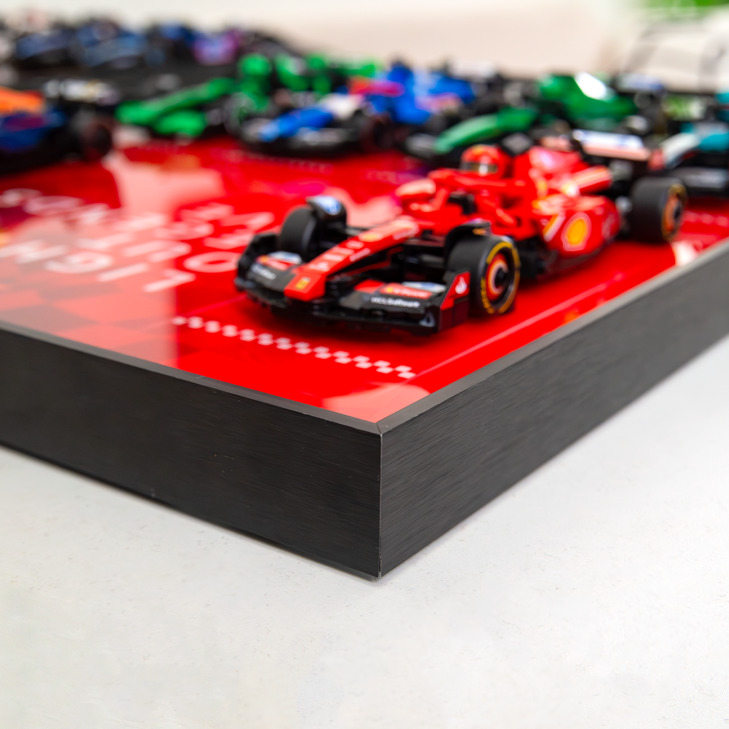 Premium 10-in-1 F1 Wall Display Frame Compatible with LEGO® Speed Champions