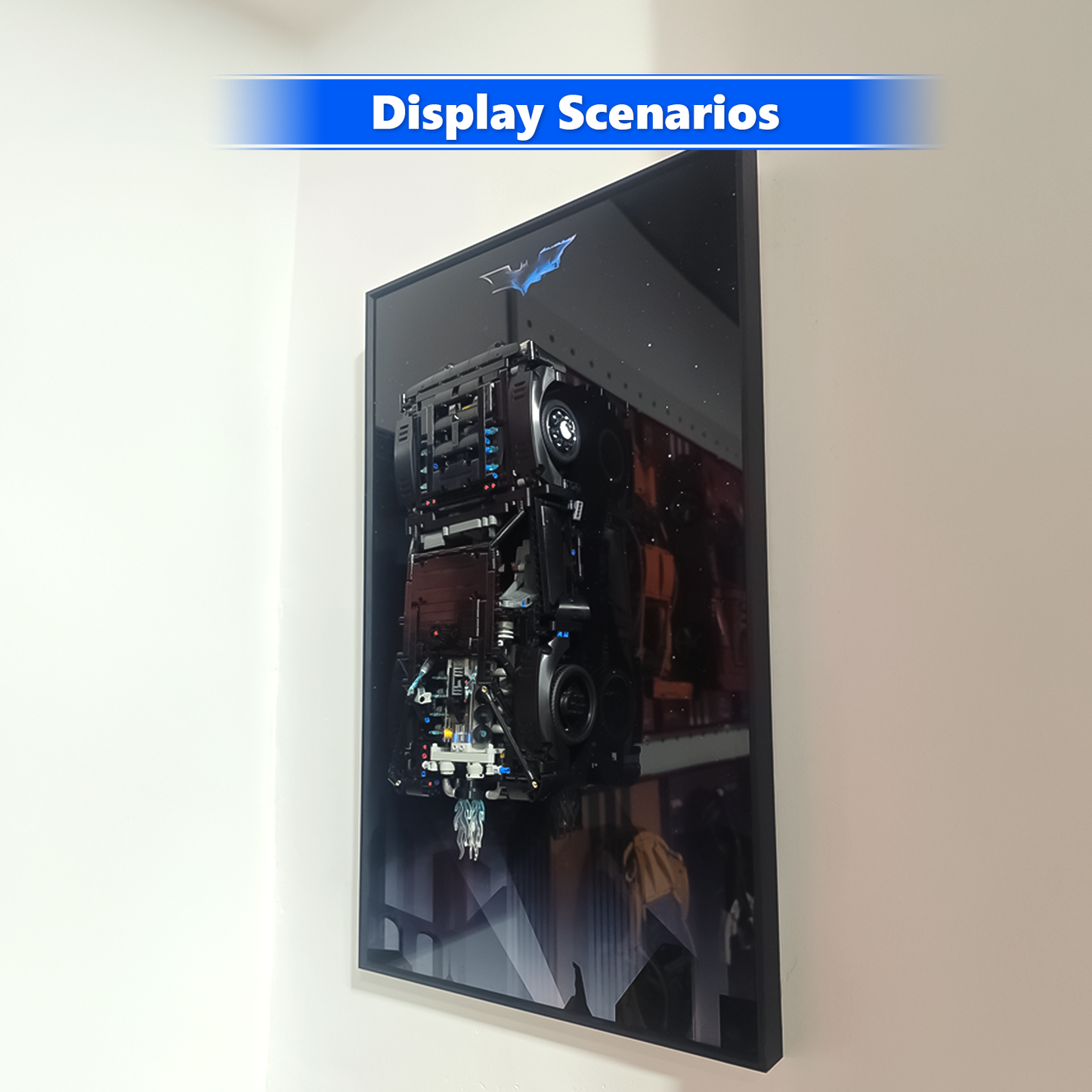 Premium Wall Display Frame Compatible with LEGO® Technic™ The Batman - Batmobile™ 42127