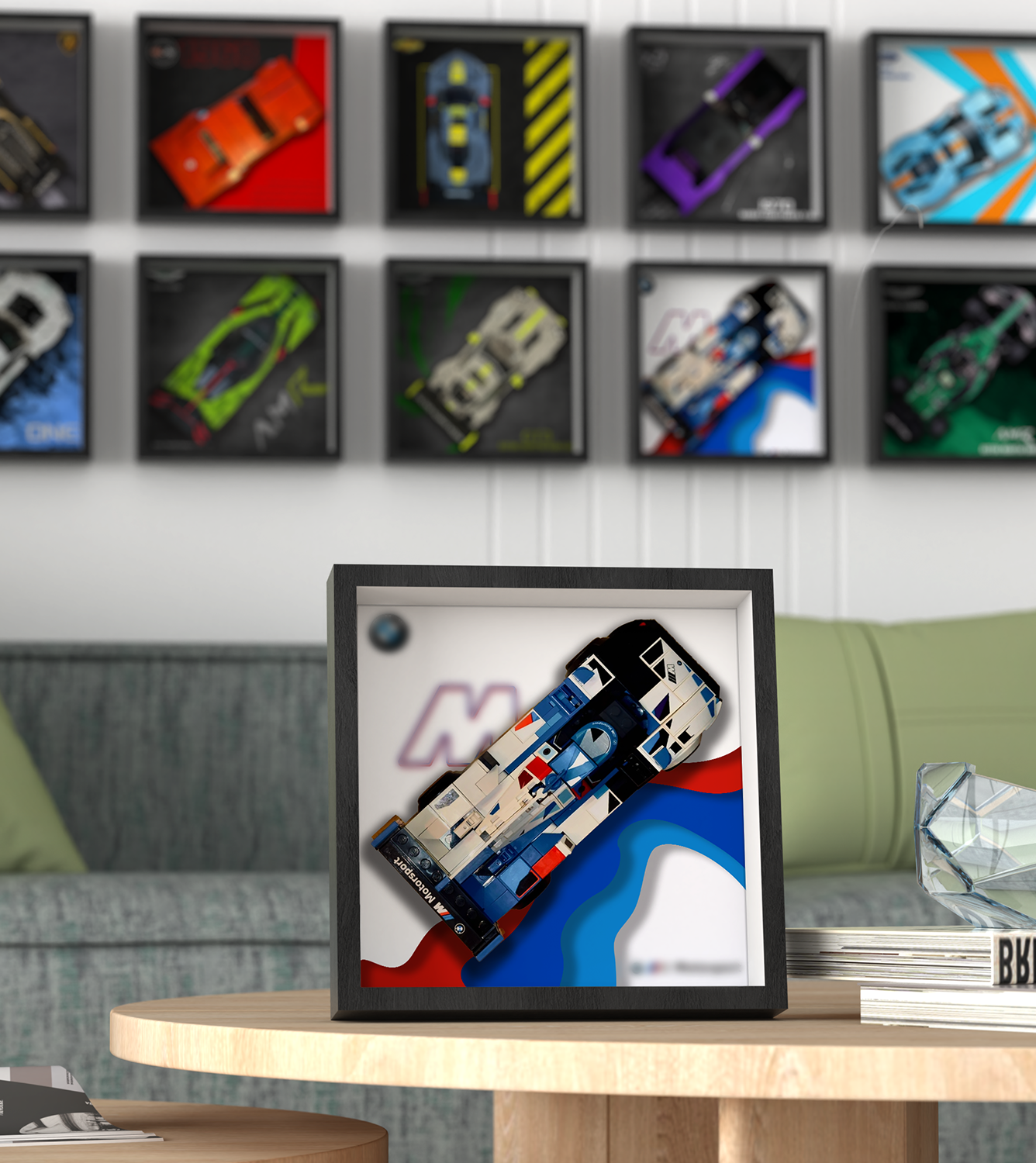 Premium Wall Display Frame Compatible with LEGO® Speed Champions 76922