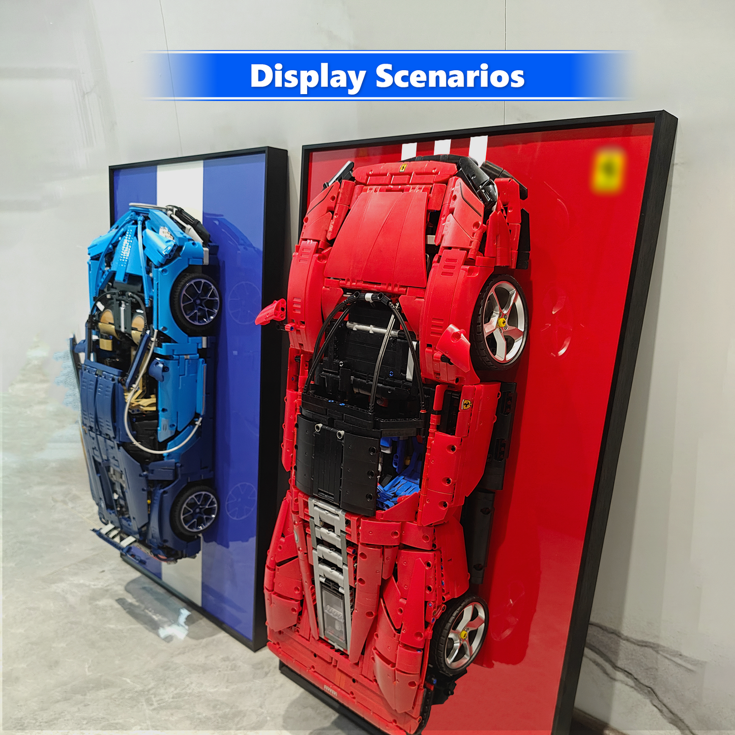 Premium Wall Display Frame Compatible with LEGO® Technic™ Ferrari Daytona SP3 42143