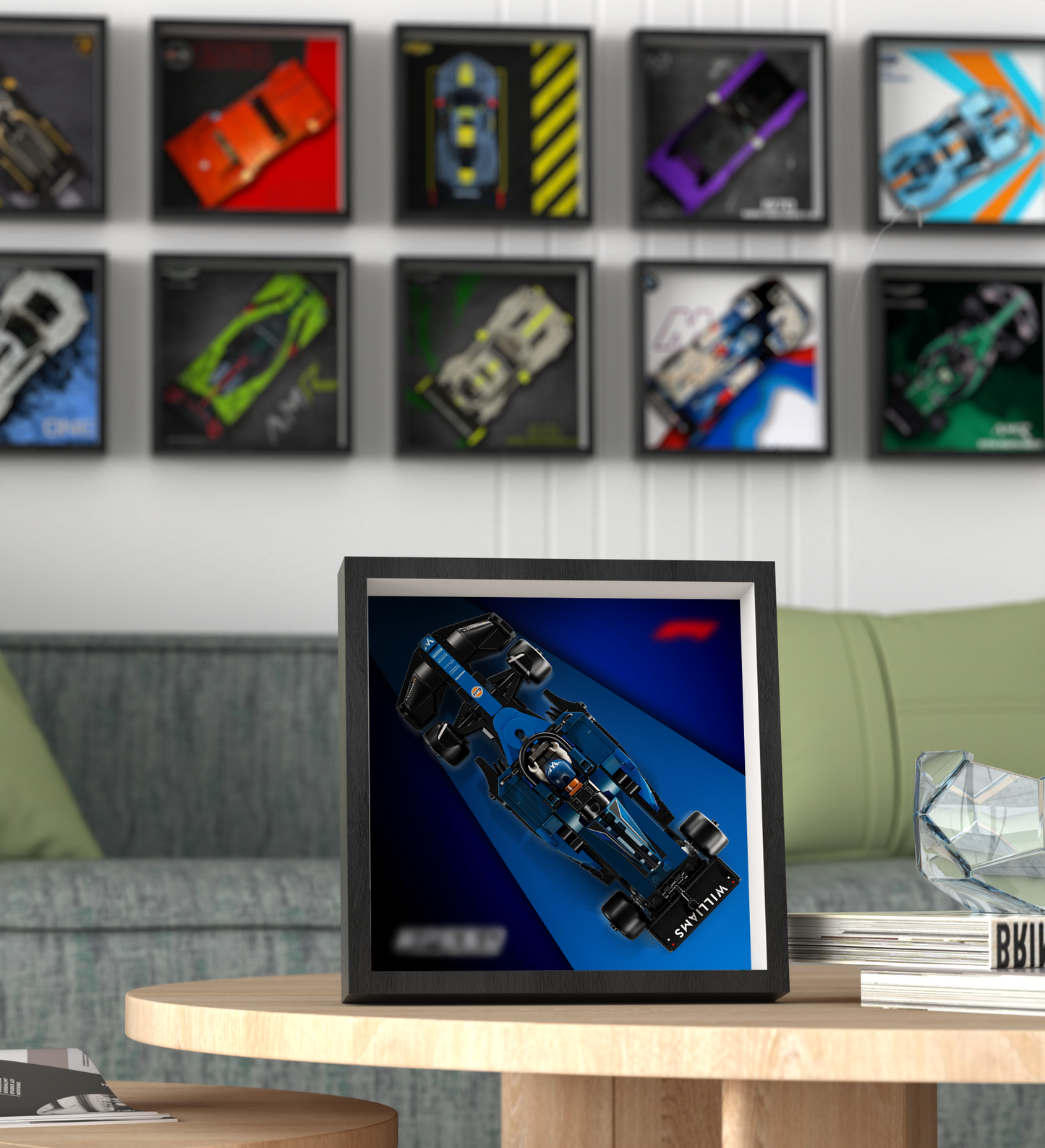 Premium Wall Display Frame Compatible with LEGO® Speed Champions 77249