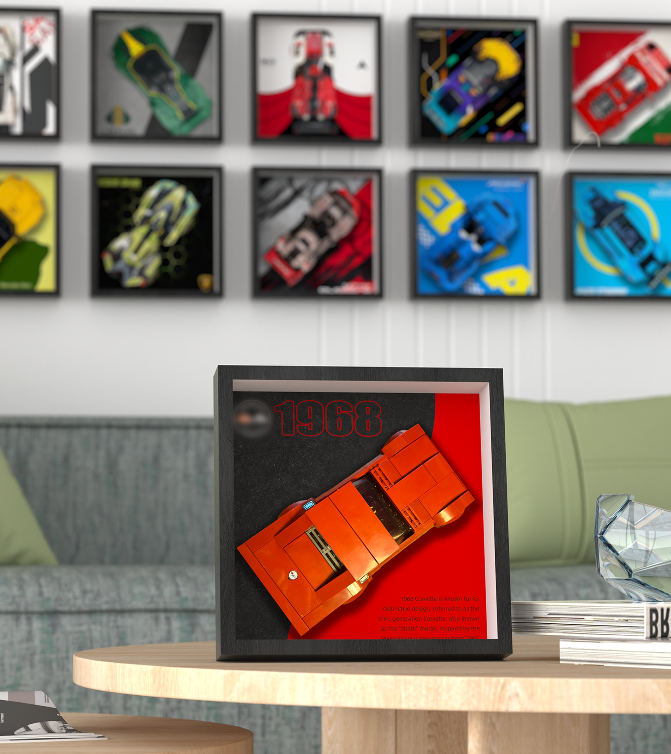 Premium Wall Display Frame Compatible with LEGO® Speed Champions 76903