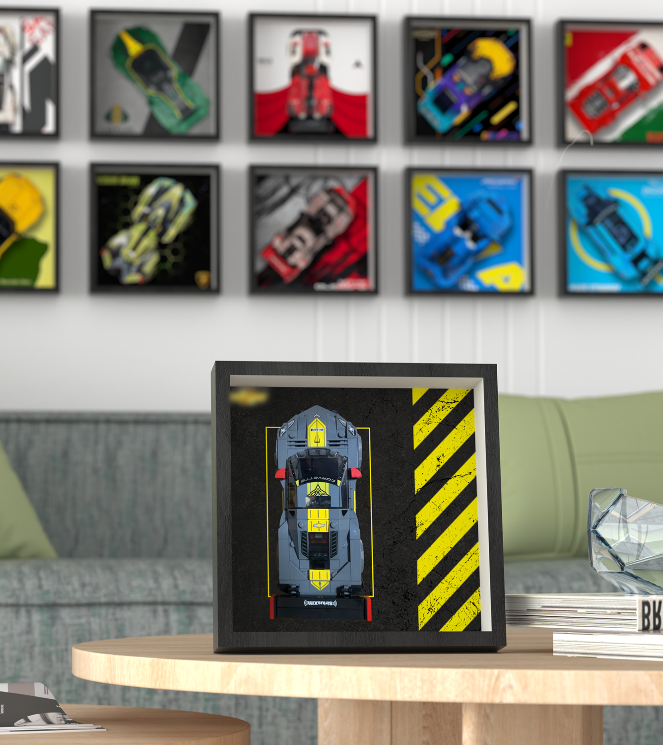 Premium Wall Display Frame Compatible with LEGO® Speed Champions 76903