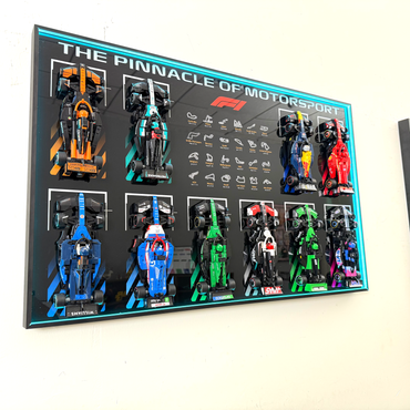 Premium Wall Display Frame Compatible with LEGO® Speed Champions 10-in-1 F1® Collection