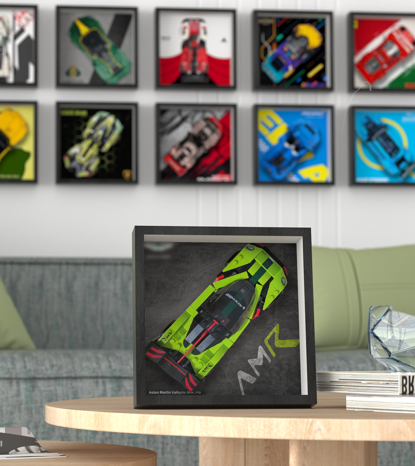 Premium Wall Display Frame Compatible with LEGO® Speed Champions 76910