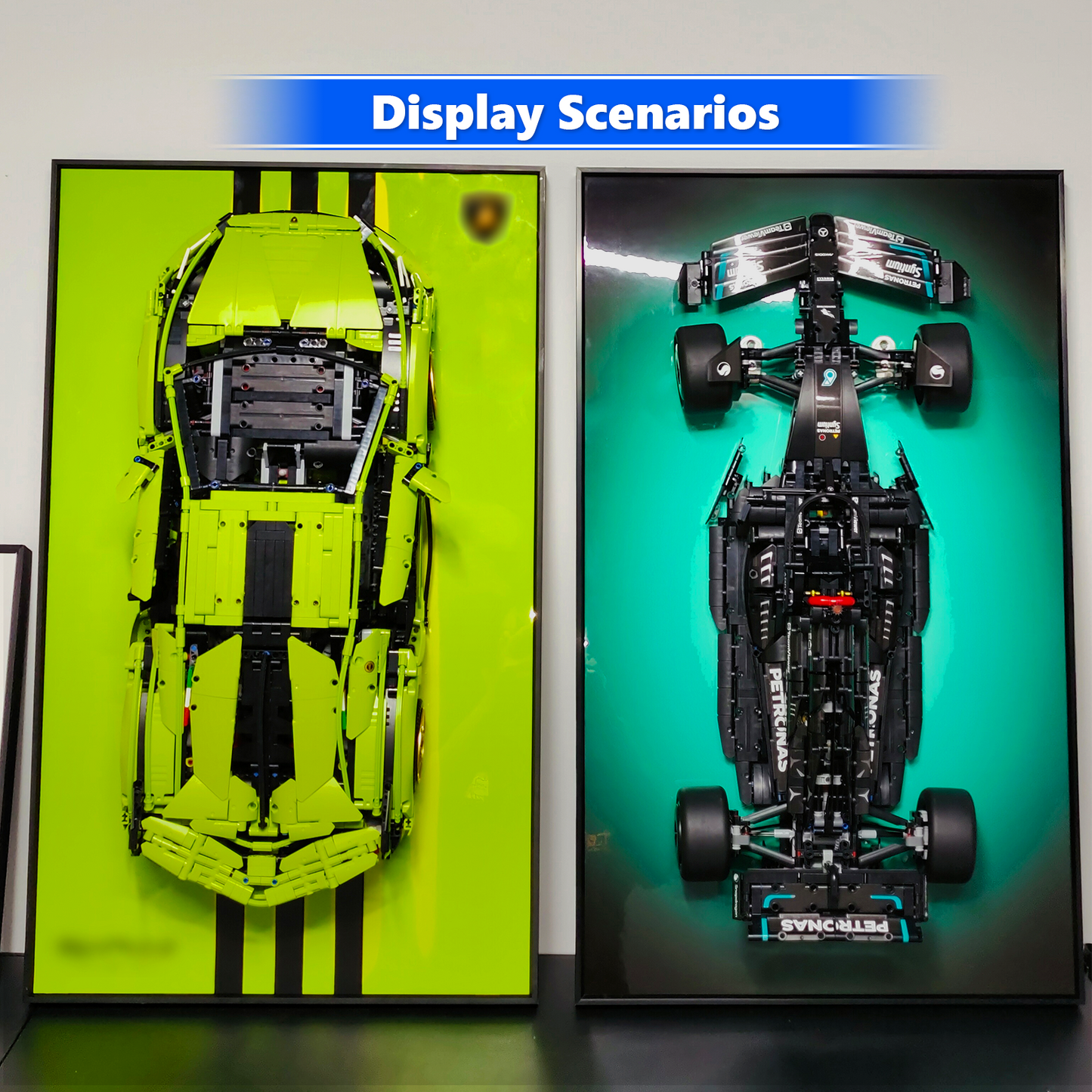 Premium Wall Display Frame Compatible with LEGO® Technic™ Lamborghini Sián FKP 37 42115