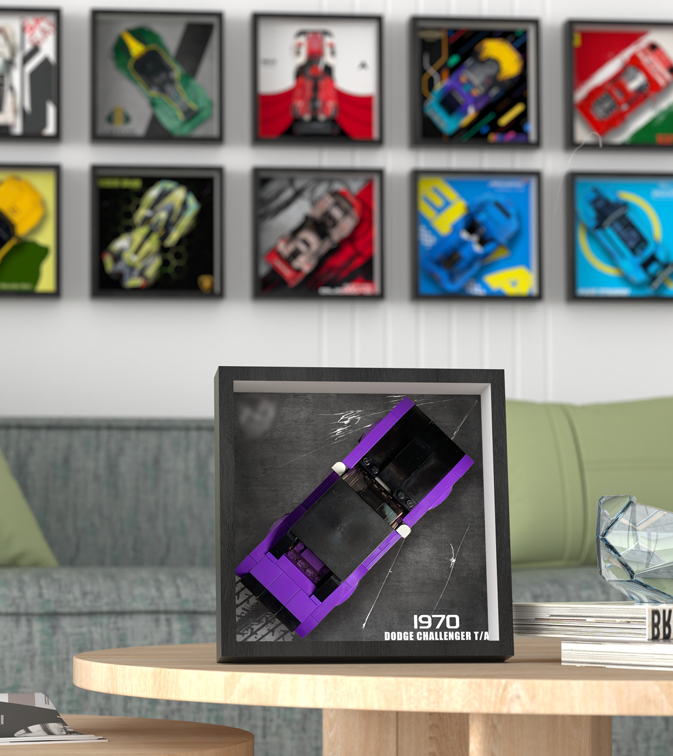 Premium Wall Display Frame Compatible with LEGO® Speed Champions 76904