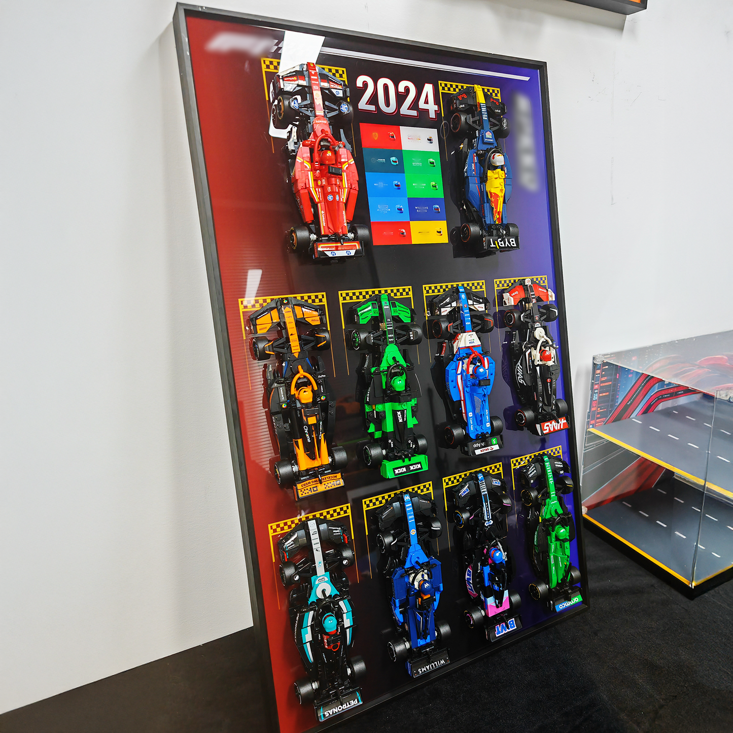 Premium Wall Display Frame Compatible with LEGO® Speed Champions F1® 10-in-1 Collection