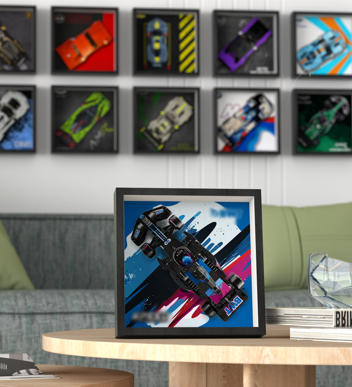 Premium Wall Display Frame Compatible with LEGO® Speed Champions 77248