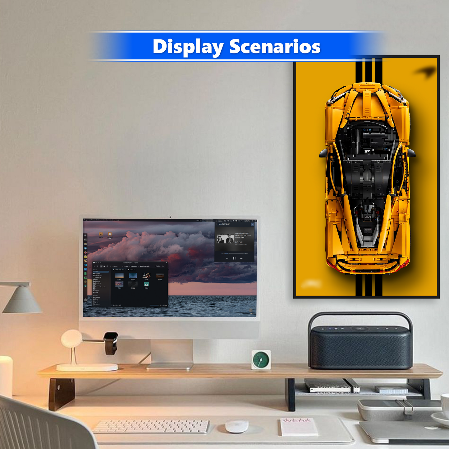 Premium Wall Display Frame Compatible with LEGO® Technic™ McLaren P1™ 42172