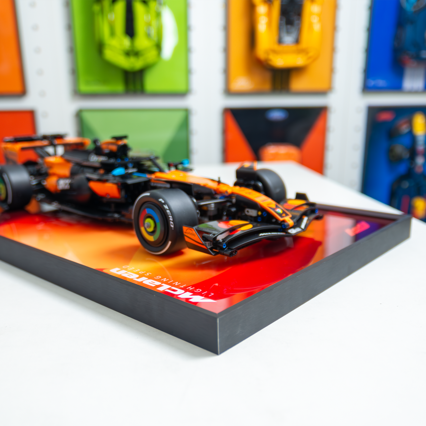 Premium Wall-Mounted Display Frame Compatible with LEGO® Technic™ McLaren MCL39 F1® Car 42228