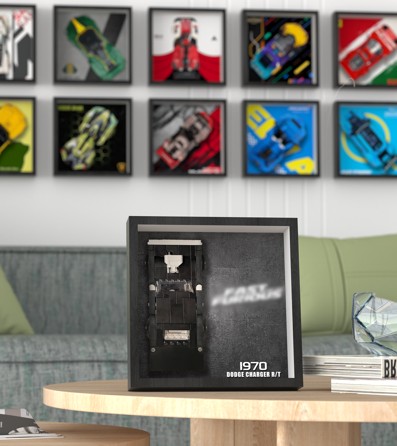 Premium Wall Display Frame Compatible with LEGO® Speed Champions 76912