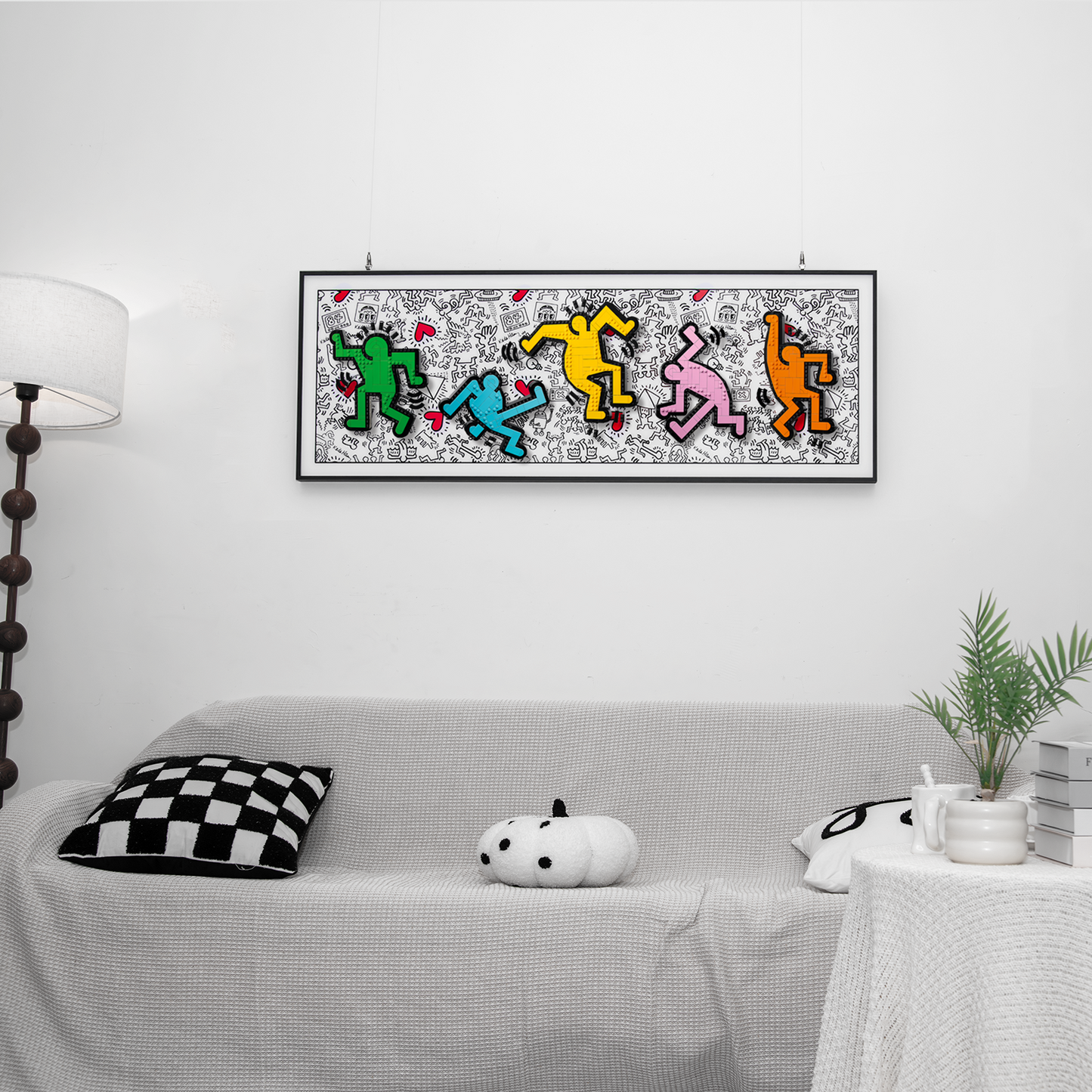 Premium Wall Display Frame Compatible with LEGO® Art Keith Haring – Dancing Figures 31216
