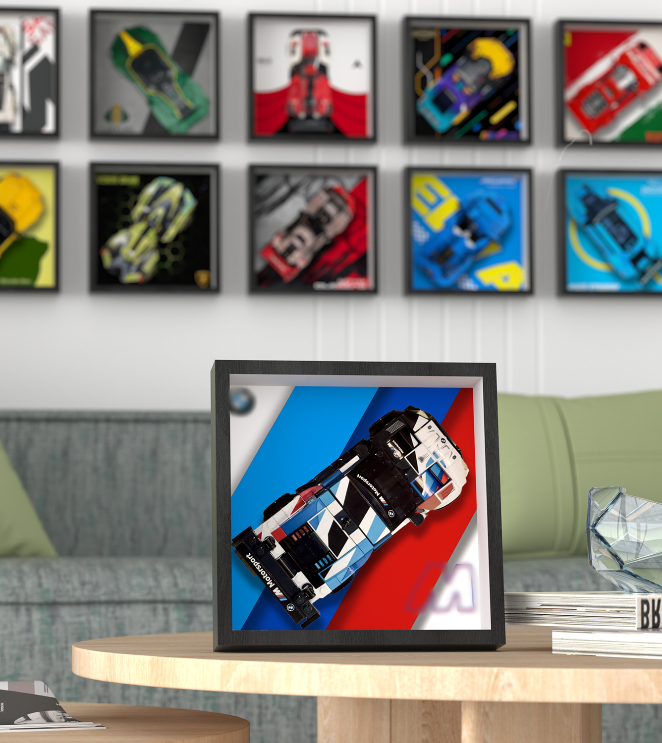 Premium Wall Display Frame Compatible with LEGO® Speed Champions 76922